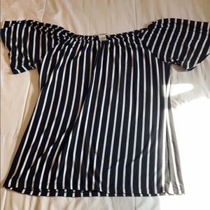 Black and white striped shirt